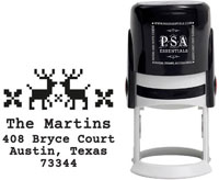 PSA Essentials - Custom Address Stamper (Nordic Reindeer - Holiday)