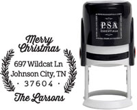 PSA Essentials - Custom Address Stamper (Winter Laurel - Holiday)