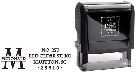 PSA Essentials - Custom Address Stamper (McDonald) PSA Essentials - Custom Address Stamper (McDonald)