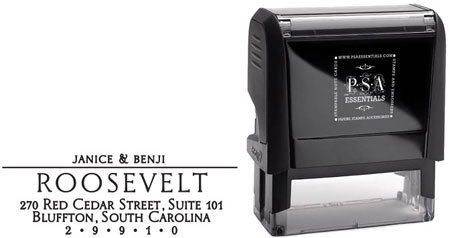 PSA Essentials - Custom Address Stamper (Roosevelt) PSA Essentials - Custom Address Stamper (Roosevelt)
