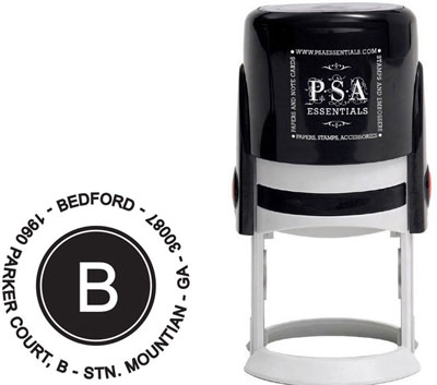 PSA Essentials - Custom Everyday Address Stamper (Bedford - Design by PSA Essentials) PSA Essentials - Custom Everyday Address Stamper (Bedford - Design by PSA Essentials)
