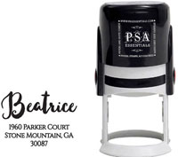 PSA Essentials - Custom Everyday Address Stamper (Beatrice - Design by PSA Essentials)