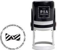 PSA Essentials - Custom Everyday Address Stamper (Bowtie - Design by Kelly Hughes)