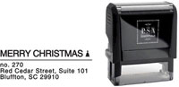 PSA Essentials - Custom Holiday Address Stamper (Modern Christmas - Design by PSA Essentials)