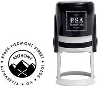 PSA Essentials - Custom Everyday Address Stamper (Mountain Holiday - Design by PSA Essentials)