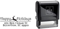 PSA Essentials - Custom Holiday Address Stamper (Prancer - Design by PSA Essentials)