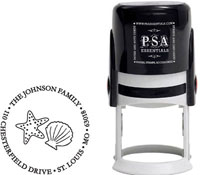 PSA Essentials - Custom Everyday Address Stamper (Sea Shore - Design by Kelly Hughes)