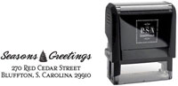 PSA Essentials - Custom Holiday Address Stamper (Vintage Greetings - Design by PSA Essentials)