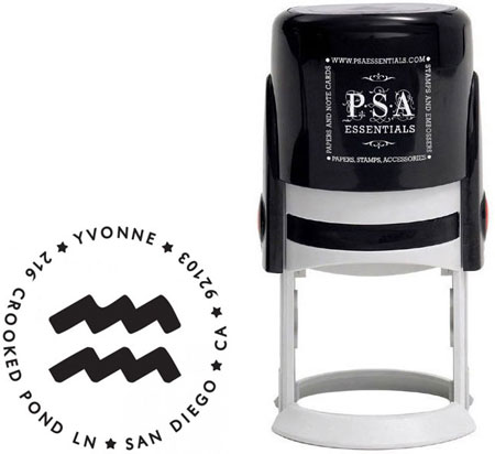 PSA Essentials - Custom Zodiac Address Stamper (Aquarius) PSA Essentials - Custom Zodiac Address Stamper (Aquarius)