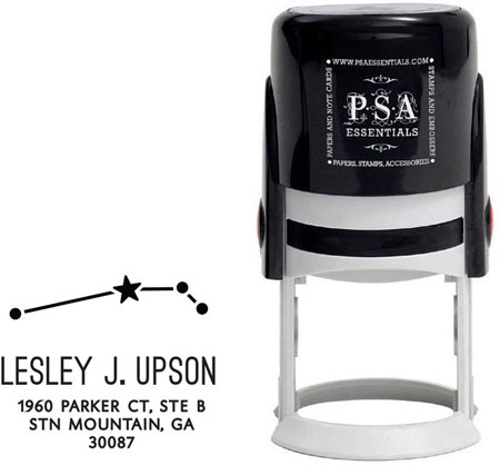 PSA Essentials - Custom Zodiac Address Stamper (Aries Constellation)