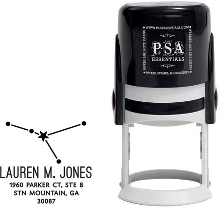 PSA Essentials - Custom Zodiac Address Stamper (Cancer Constellation)