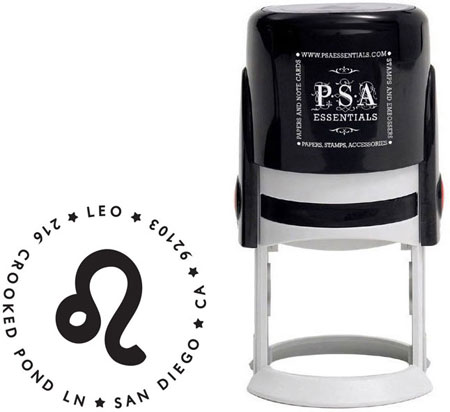 PSA Essentials - Custom Zodiac Address Stamper (Leo) PSA Essentials - Custom Zodiac Address Stamper (Leo)