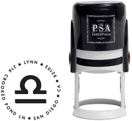 PSA Essentials - Custom Zodiac Address Stamper (Libra)