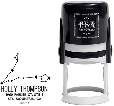 PSA Essentials - Custom Zodiac Address Stamper (Pisces Constellation)