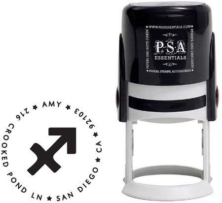 PSA Essentials - Custom Zodiac Address Stamper (Sagittarius)