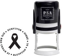 PSA Essentials - Custom Address Stamper (Awareness Ribbon)