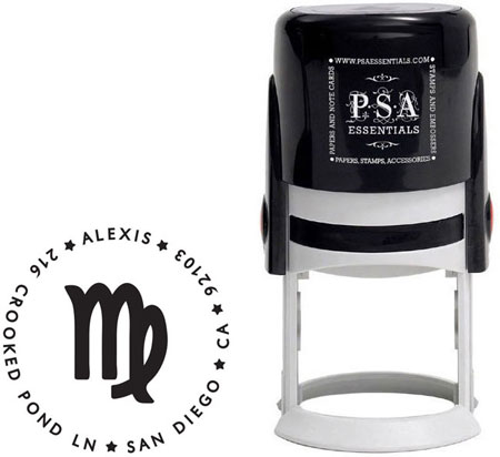 PSA Essentials - Custom Zodiac Address Stamper (Virgo) PSA Essentials - Custom Zodiac Address Stamper (Virgo)