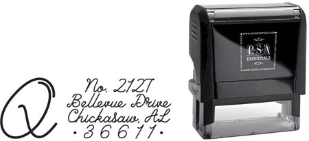 PSA Essentials - Custom Everyday Address Stamper (Quincy - Design by PSA Essentials)