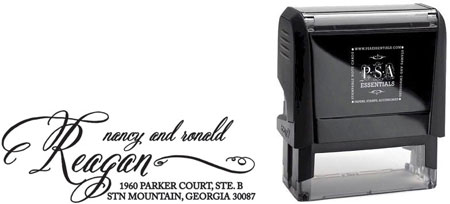 PSA Essentials - Custom Everyday Address Stamper (Reagan - Design by PSA Essentials)