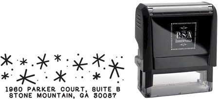 PSA Essentials - Custom Everyday Address Stamper (Starry Night - Design by PSA Essentials)