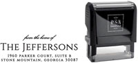 PSA Essentials - Custom Everyday Address Stamper (Jefferson - Design by PSA Essentials)