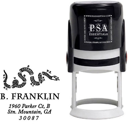 Custom Everyday Address Stamper by PSA Essentials (Join Or Die)