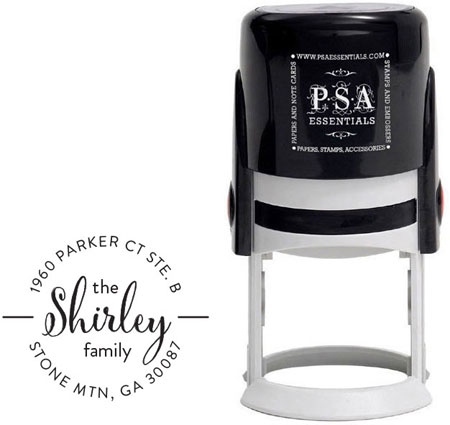 Custom Everyday Address Stamper by PSA Essentials (Shirley Family) Custom Everyday Address Stamper by PSA Essentials (Shirley Family)