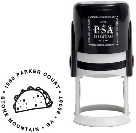 Custom Everyday Address Stamper by PSA Essentials (Taco)