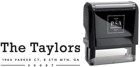 Custom Everyday Address Stamper by PSA Essentials (Taylors) Custom Everyday Address Stamper by PSA Essentials (Taylors)