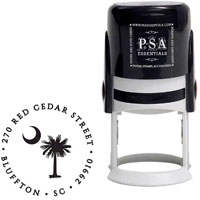 Custom Everyday Address Stamper by PSA Essentials (South Carolina Palm)