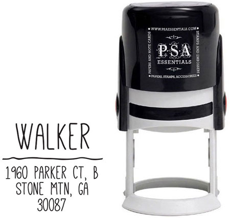 Custom Everyday Address Stamper by PSA Essentials (Walker) Custom Everyday Address Stamper by PSA Essentials (Walker)