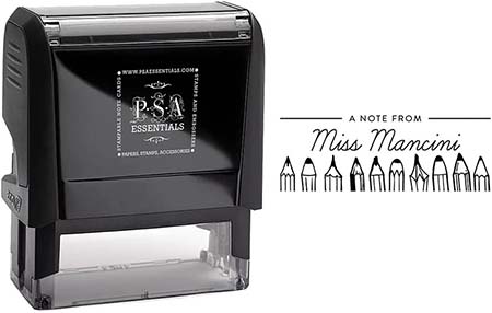 Custom Teacher Address Stamper by PSA Essentials (Miss Mancini)