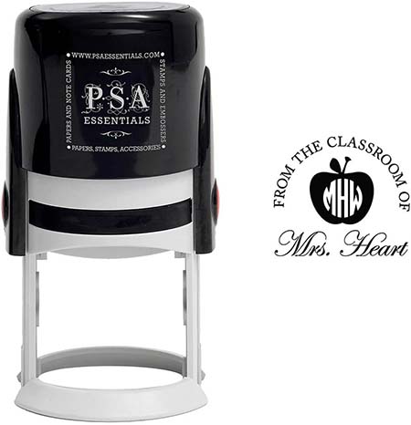 Custom Teacher Address Stamper by PSA Essentials (Mrs. Heart) Custom Teacher Address Stamper by PSA Essentials (Mrs. Heart)