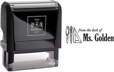 Custom Teacher Address Stamper by PSA Essentials (Ms. Golden) Custom Teacher Address Stamper by PSA Essentials (Ms. Golden)