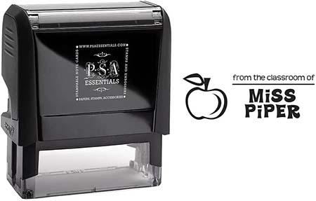 Custom Teacher Address Stamper by PSA Essentials (Piper)