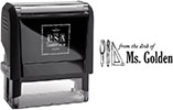 Custom Teacher Address Stamper by PSA Essentials (Ms. Golden)