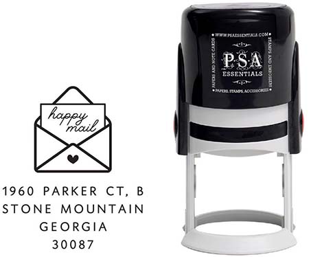 Custom Address Stamper by PSA Essentials (Happy Mail Address) Custom Address Stamper by PSA Essentials (Happy Mail Address)