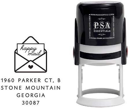 Custom Address Stamper by PSA Essentials (Happy Mail Address)