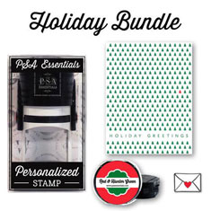 PSA Essentials - Custom Address Stamper Gift Bundle (Holiday)