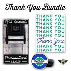 PSA Essentials - Custom Address Stamper Gift Bundle (Thank You)