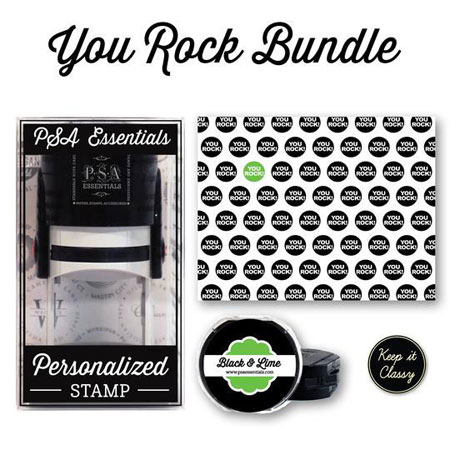 PSA Essentials - Custom Address Stamper Gift Bundle (You Rock) PSA Essentials - Custom Address Stamper Gift Bundle (You Rock)