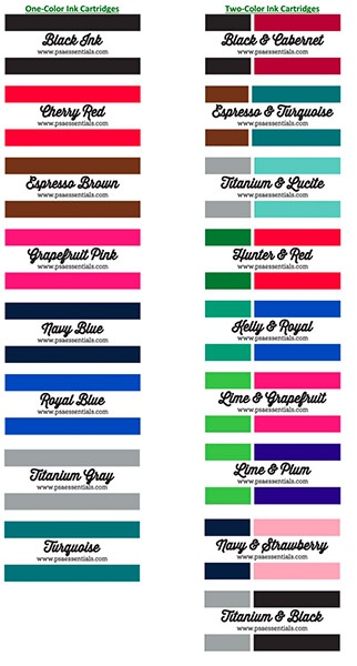 PSA Essentials - Ink Cartridge Refills for Rectangle Stampers