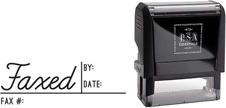 Self-Inking Office Stamp by PSA Essentials (Faxed Detail)