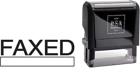 Self-Inking Office Stamp by PSA Essentials (Faxed Standard)