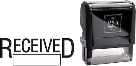 Self-Inking Office Stamp by PSA Essentials (Received Standard)