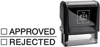 Self-Inking Office Stamp by PSA Essentials (Approved-Rejected)