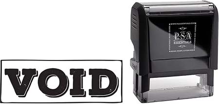 Self-Inking Office Stamp by PSA Essentials (Void)