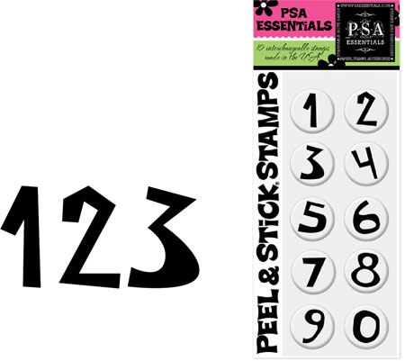 PSA Essentials - Peel & Stick Packs (Funky Numbers)