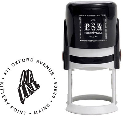 Maine Custom State Address Stamper by PSA Essentials