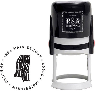 Mississippi Custom State Address Stamper by PSA Essentials Mississippi Custom State Address Stamper by PSA Essentials
